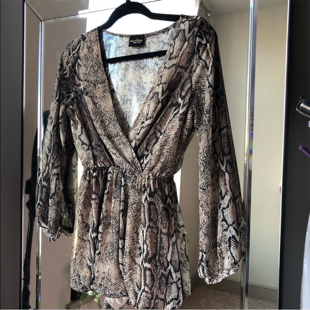 Audrey Snakeprint Romper